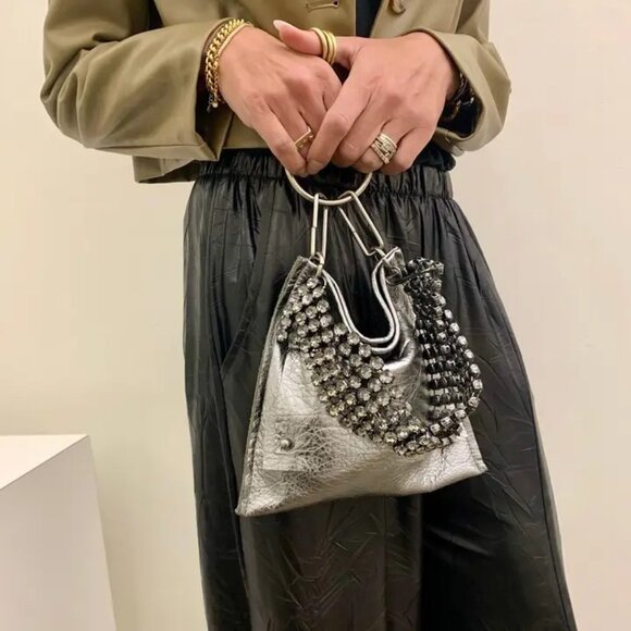 David Galan Leather Jewel Handheld- NWT - Picture 2 of 2